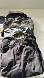 Grote partij kokskleding (17 vesten, broek, leren schort), Ophalen