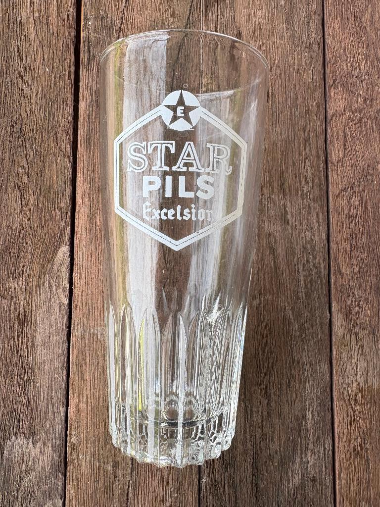 Star Pils Excelsior - Gent, Ophalen of Verzenden, Zo goed als nieuw, Glas of Glazen, Overige merken