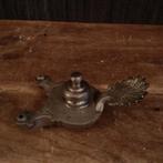 Lampe à huile ancienne en étain, Antiquités & Art, Enlèvement ou Envoi