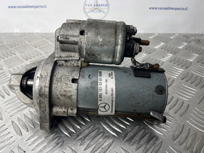 Startmotor van een Mercedes B-Klasse, Auto-onderdelen, Motor en Toebehoren, Mercedes-Benz, Gebruikt, 3 maanden garantie