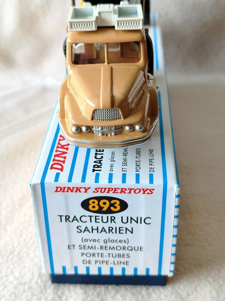 Dinky Toys - Tracteur UNIC Sahara Avec Remorque - Bleu - Vintage