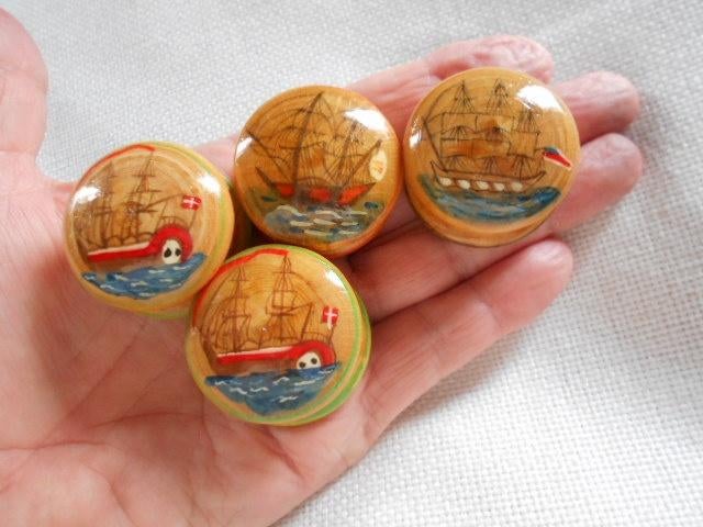 nieuwe pillendoosjes in beschilderd hout, Ophalen of Verzenden