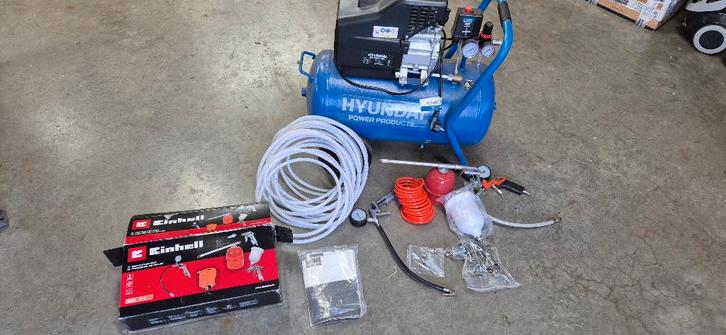 Compresseur Hyundai 50L, Bricolage & Construction, Compresseurs, Neuf, 6 à 10 bars, 25 à 100 litres, Moins de 200 litres/min, Enlèvement