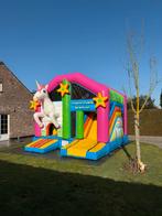 Multiplay Unicorn springkasteel te koop, Hobby en Vrije tijd, Ophalen of Verzenden, Zo goed als nieuw