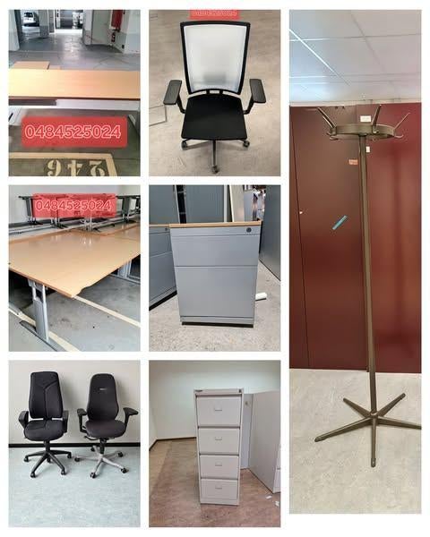 Mobilier de bureau armoires, caissons, tables et chaises