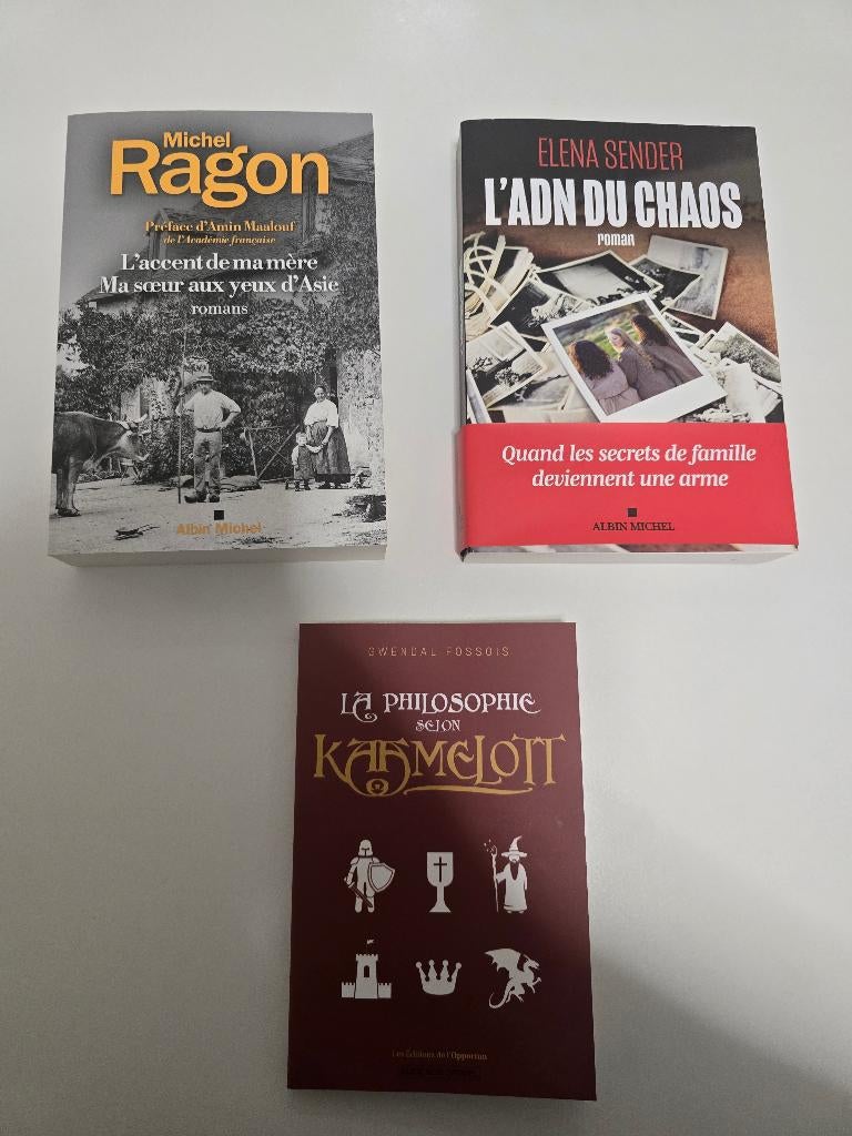 Michel Ragon ( 2 romans ) + L'adn du chaos + Kaamelott, Enlèvement ou Envoi, Neuf, Belgique