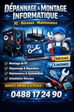 Informatique ( Montage, dépannage , maintenance), Enlèvement ou Envoi, Neuf, Hardware