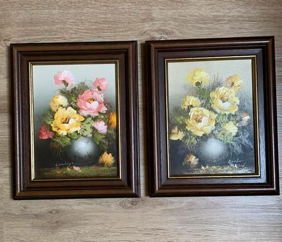 Schilderij stilleven bloemen in vaas Anton Domberg, Antiquités & Art, Art | Peinture | Classique, Enlèvement ou Envoi