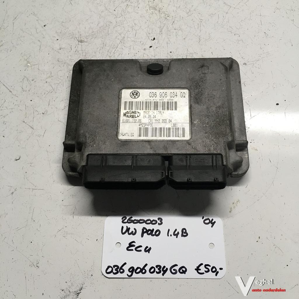 Vw Polo  1.4 B  2004  2600003  ECU 036 906034 GQ, Autos : Pièces & Accessoires, Électronique & Câbles, Utilisé, Enlèvement ou Envoi