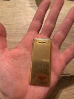 Vintage smalle gouden card lighter – Maxim (5 mm), Enlèvement, Utilisé, Briquet