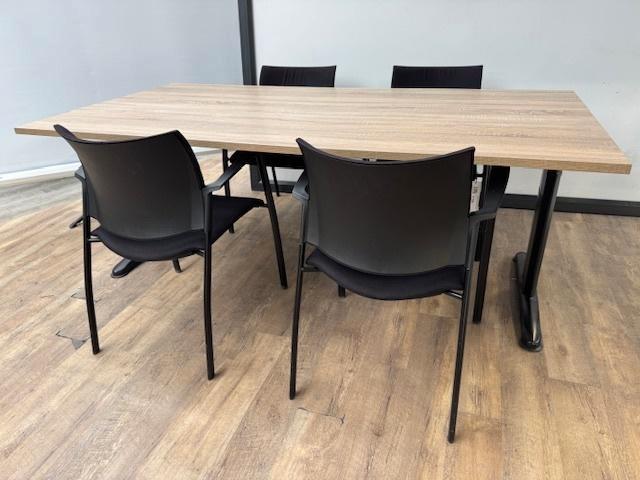 Vergadertafel Work 200 x 100 zwart, Huis en Inrichting, Tafelkleden, Ophalen