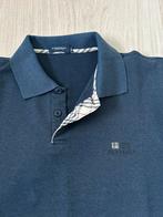 Donkerblauwe heren polo met korte mouwen, Kleding | Heren, Polo's, Ophalen of Verzenden, Gedragen, Maat 56/58 (XL), Blauw