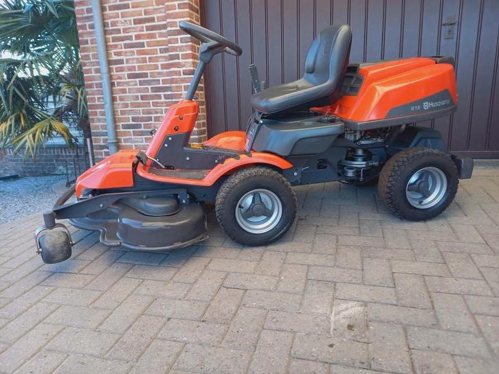 husqvarna rider r18 frontmaaier 17.5 pk goede staat, Tuin en Terras, Zitmaaiers, Zo goed als nieuw, 90 tot 120 cm, Elektrische starter