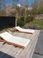 2 transats, Jardin & Terrasse, Enlèvement, Utilisé, Bois