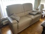 lederen salon 3 en 2 zit, Huis en Inrichting, Ophalen, Gebruikt