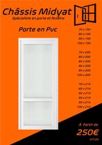 Porte de service en Pvc 250€ Disponible en Stock, Bricolage & Construction, Neuf, Porte extérieure, Synthétique, Enlèvement