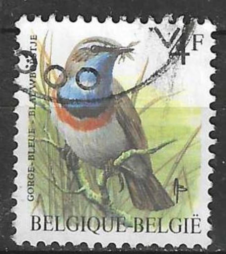 Belgique 1989 - Yvert/OBP 2321 - Buzin - Bluethroat (ST), Timbres & Monnaies, Envoi, Affranchi, Oblitéré, Véhicules