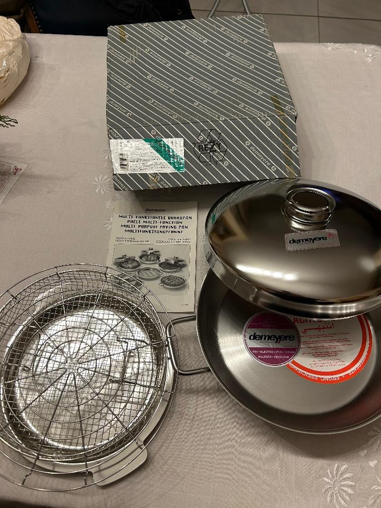 Multi functionele braadpan Apollo van Demeyere, Ophalen, Inox, Nieuw, Keramische plaat