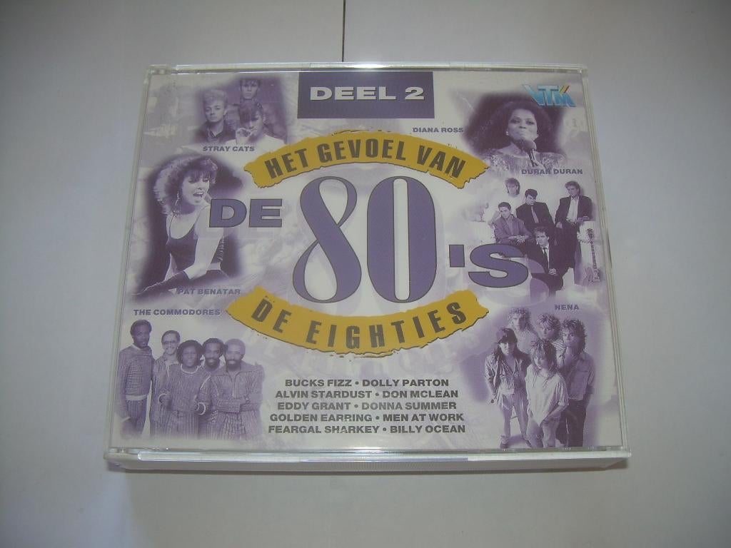 2 CD BOX - HET GEVOEL VAN DE 80 S - DEEL 2, Cd's en Dvd's, Cd's | Verzamelalbums, Ophalen of Verzenden, Zo goed als nieuw, Pop