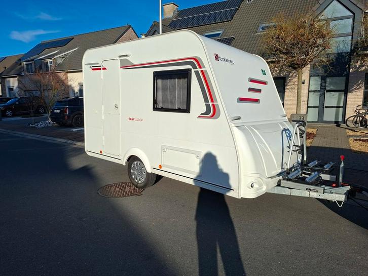 Caravan Sterckeman Easy 340 CP (2020) -750kg, Caravanes & Camping, Caravanes, Particulier, Sterckeman, Lit fixe, Porte-vélos, Réfrigérateur