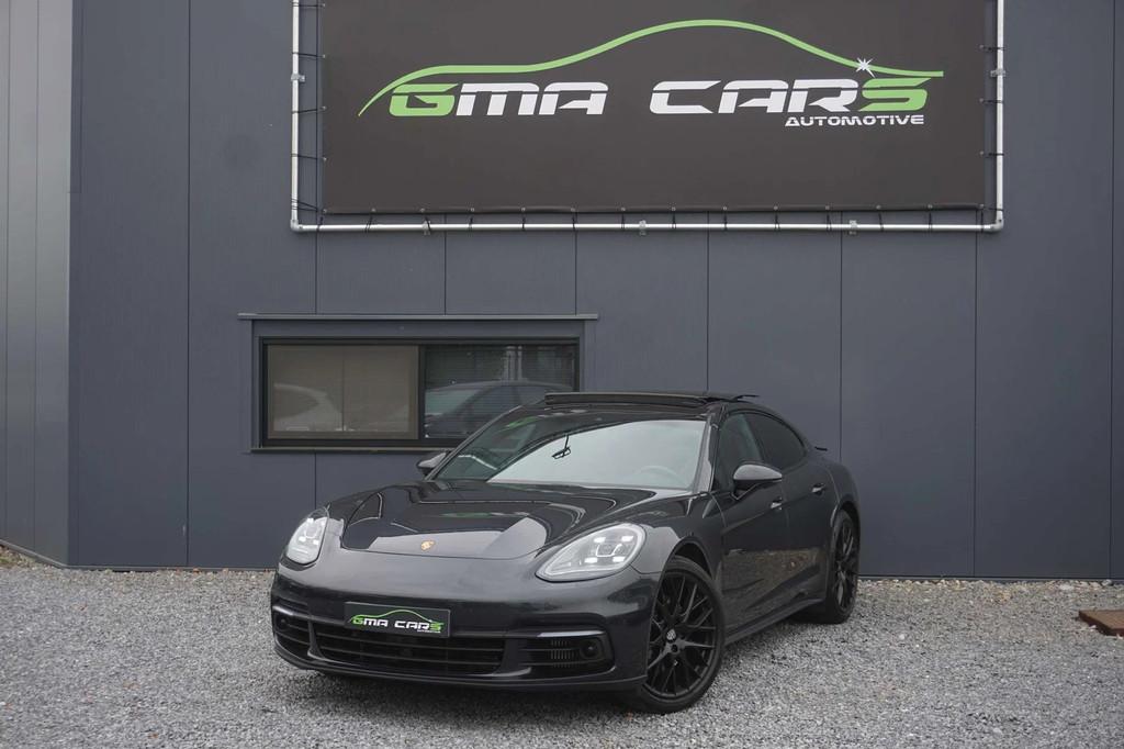 Porsche Panamera Panamera 4S 2.9 V6 Bi-Turbo PDK-Navi-Leder-, Auto's, Automaat, Gebruikt, Zwart, Leder