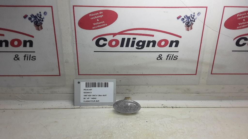 KNIPPERLICHT RECHTS VOOR Peugeot 407 (6D) (085501402N), Gebruikt, Mevr. I. Hauben, Rue de l'Espoir 34 34
4030  GRIVEGNÉE, BE, Info@Collignon.be