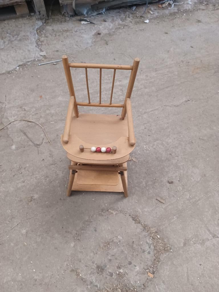 2026052: antieke kinderstoel met telraam, Antiek en Kunst, Ophalen