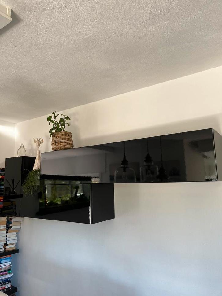 Livingkast zwart, Huis en Inrichting, Kasten | Overige, Gebruikt, Ophalen