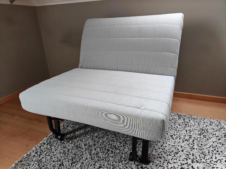 Slaapzetel, Huis en Inrichting, Slaapkamer | Slaapbanken, Zo goed als nieuw, Eenpersoons, Grijs, Ophalen