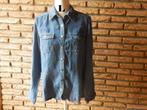 (19) - chemisier jeans femme t.L bleu - 1 jour ailleurs -, Maat 38/40 (M), Blauw, Ophalen of Verzenden, Zo goed als nieuw