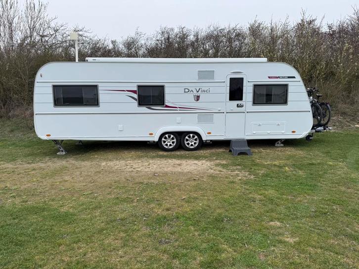 Caravan da vinci 700kd, Caravans en Kamperen, Caravans, Particulier, meer dan 6, Tabbert, Airco, Disselslot, Douche, Fietsenrek