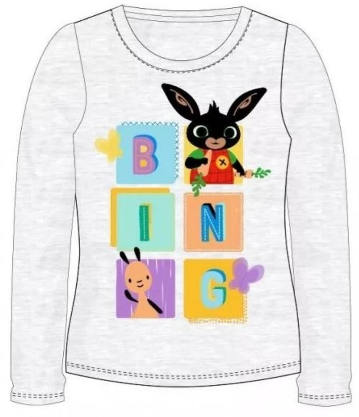 Bing Konijn Longsleeve Shirt Grijs - Maat 110 - Katoen, Kinderen en Baby's, Kinderkleding | Maat 110, Nieuw, Meisje, Shirt of Longsleeve
