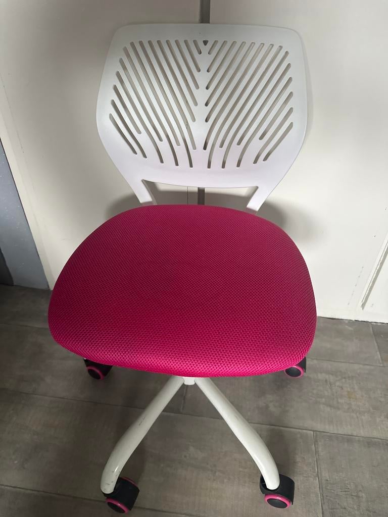 Bureaustoel, Huis en Inrichting, Bureaustoelen, Zo goed als nieuw, Bureaustoel, Roze, Ophalen