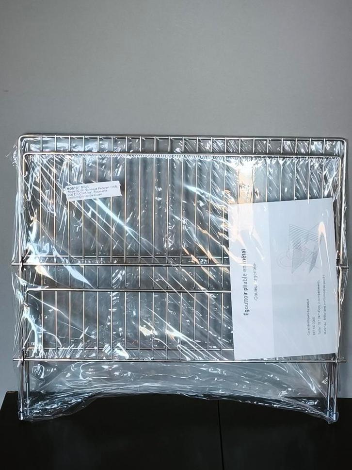 Égouttoir à vaisselle pliable en métal, Maison & Meubles, Cuisine | Vaisselle, Neuf, Autres types, Enlèvement ou Envoi