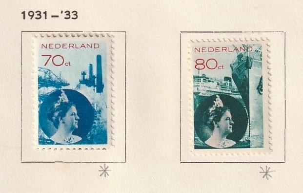 NEDERLAND  1931-33  SET  - Met plakker, Postzegels en Munten, Postzegels | Nederland, Ophalen of Verzenden