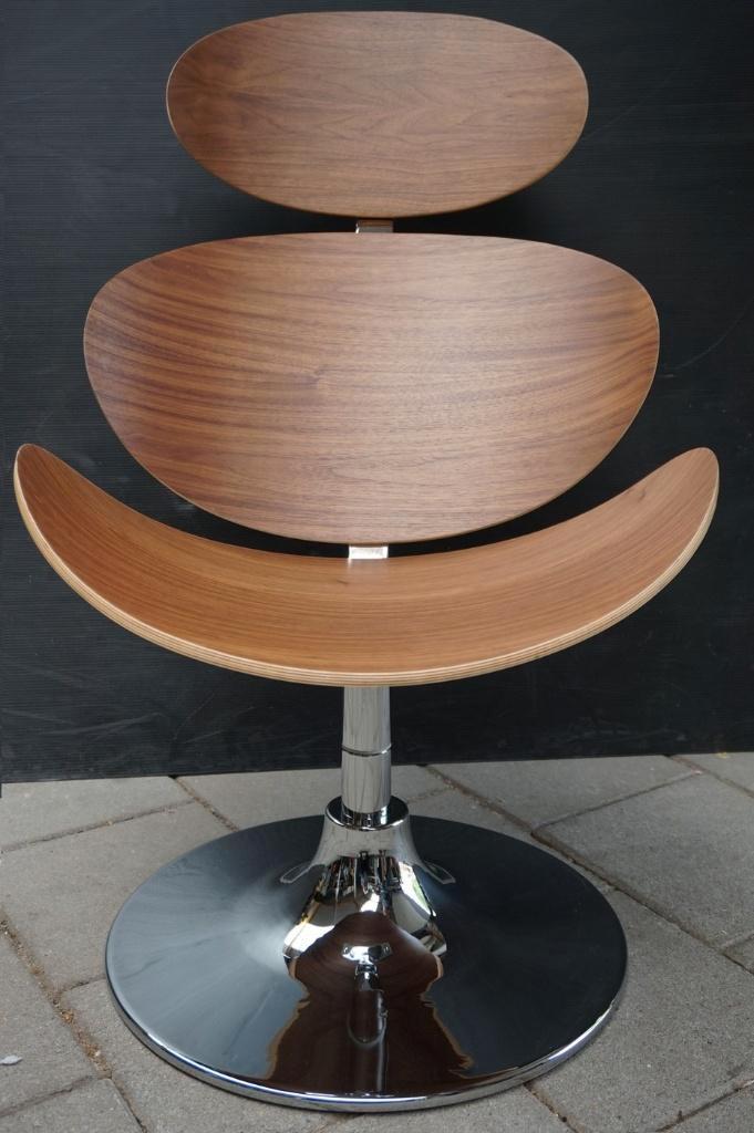 Fauteuil Deens design van Dan-Form 'Çurve', Huis en Inrichting, Fauteuils, Zo goed als nieuw, Hout, Metaal, Ophalen