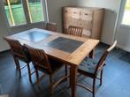 Table et chaises teck, Maison & Meubles, Enlèvement, Comme neuf