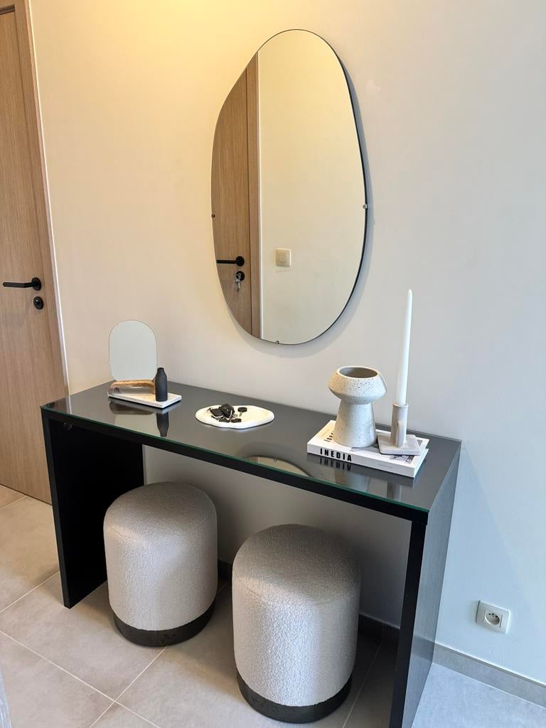 Console noir bois 120x40x75 - Zwart hout console 120x40x75, Maison & Meubles, Enlèvement