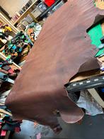 Cognac patina-vintage halve huid 1.3 mm dikte iets stug lap, Hobby en Vrije tijd, Ophalen of Verzenden, Zo goed als nieuw, Bruin