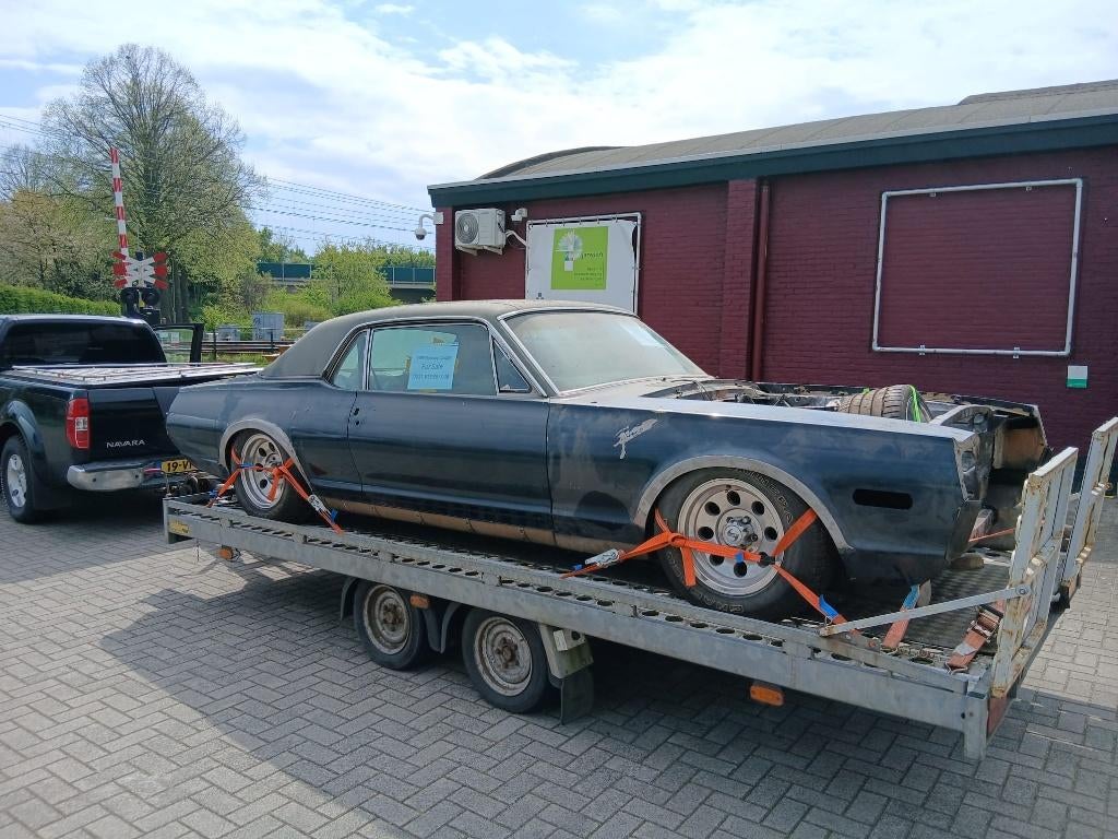 1968 Mercury cougar, Autos, Mercury, Particulier, Autres modèles, Essence, Euro 1, Coupé, 2 portes, Automatique, Bleu, Beige, Cuir et Tissu