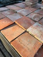 Lot antieke terracotta tegels.Voor info BELLEN 0474220705, Ophalen
