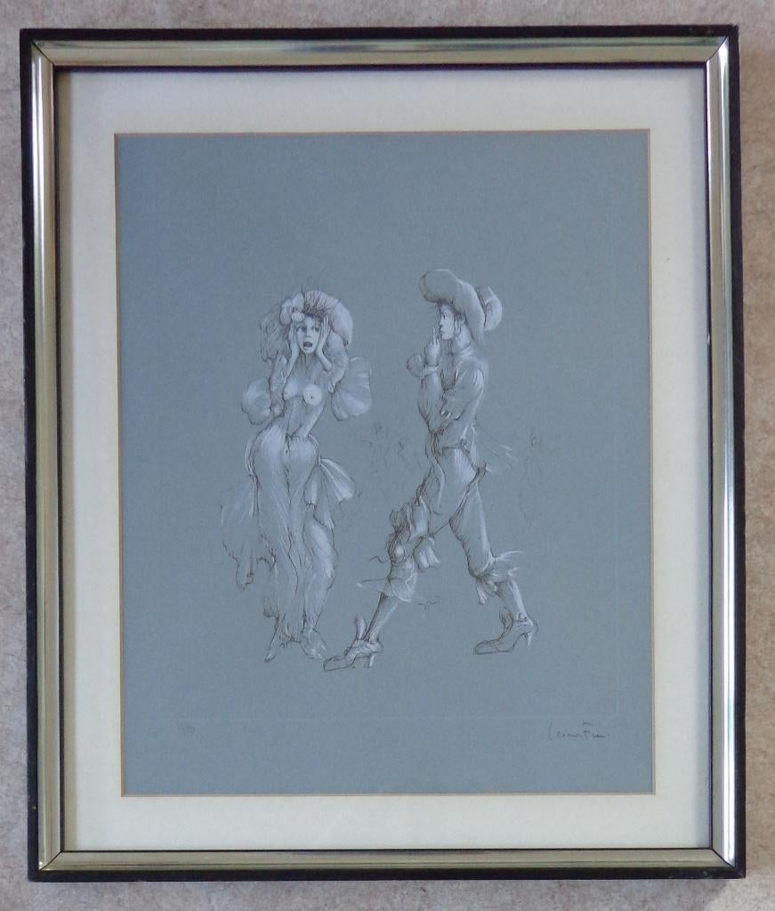 LEONOR FINI / LA DANSE / KLEURETS / 67x57cm / KADER / SIG, Enlèvement ou Envoi
