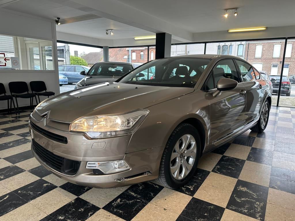 Citroen C5 Automaat **48000km**, Auto's, Citroën, Zwart, 4 cilinders, Leder en Stof, Beige