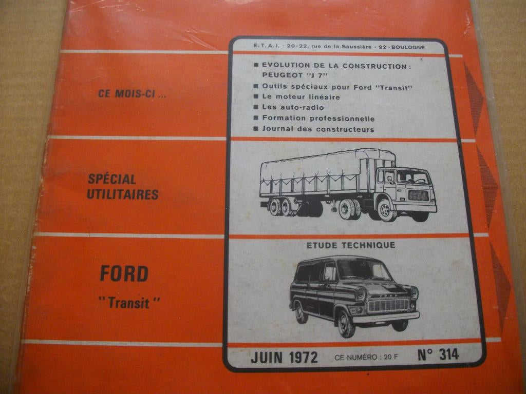 revue technique ford transit de 1967-1972, Enlèvement ou Envoi