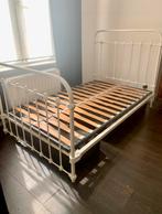 Lit vintage avec sommier à lattes assorti, Maison & Meubles, Enlèvement, Comme neuf
