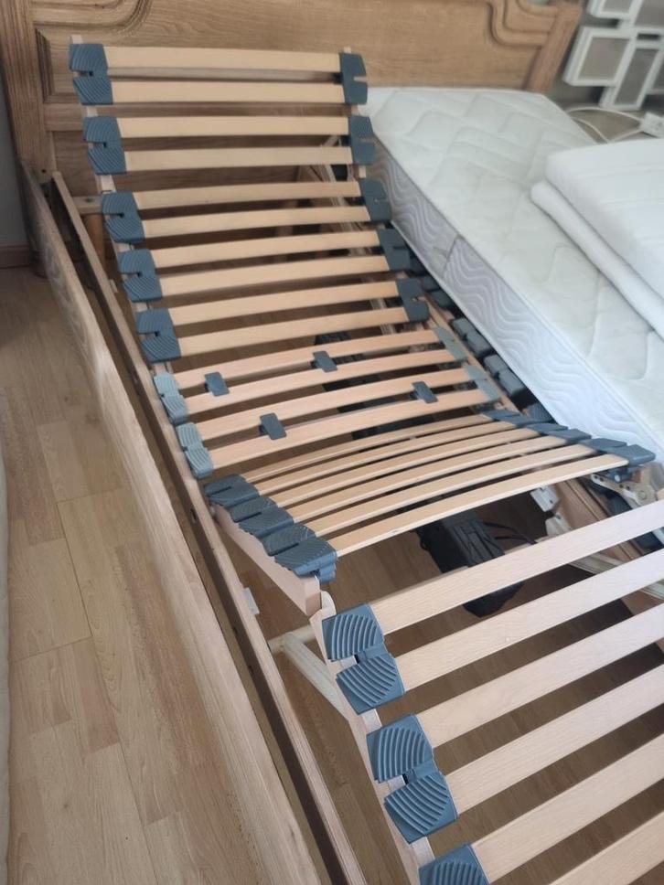 Sommier à lattes électrique double, Maison & Meubles, Chambre à coucher | Matelas & Sommiers, Utilisé, Sommier, 140 cm, 200 cm