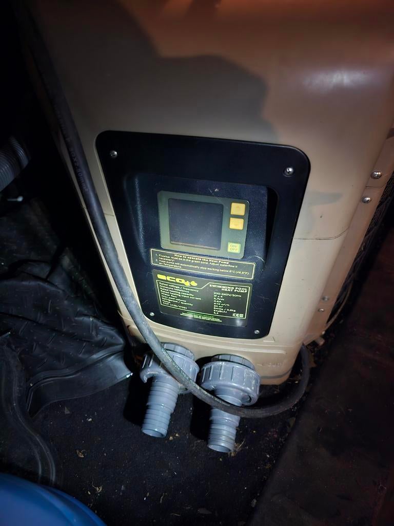 Zwembad warmtepomp en zandfilterpomp, Ophalen