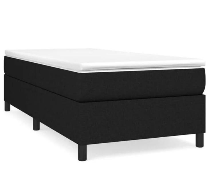 Boxspring 90/200 - zeer goede staat - Zwart, Huis en Inrichting, Slaapkamer | Boxsprings, Zwart, Ophalen