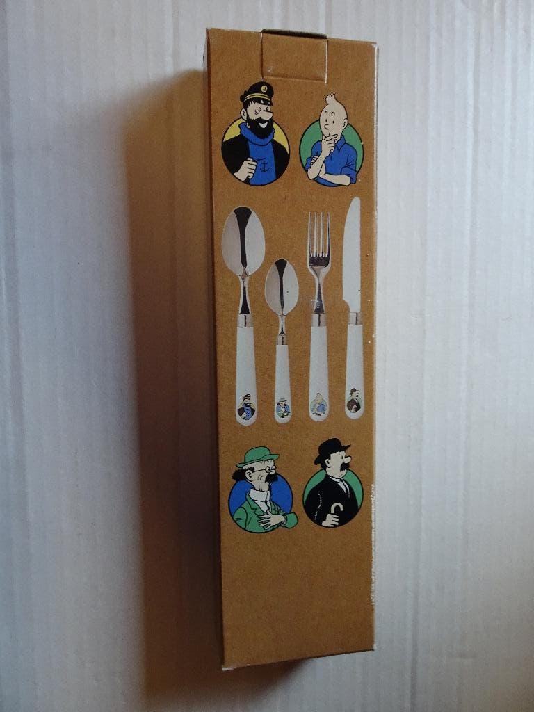 Boite de 4 couverts pour enfants - Tintin, Enlèvement ou Envoi, Tintin, Neuf, Ustensile