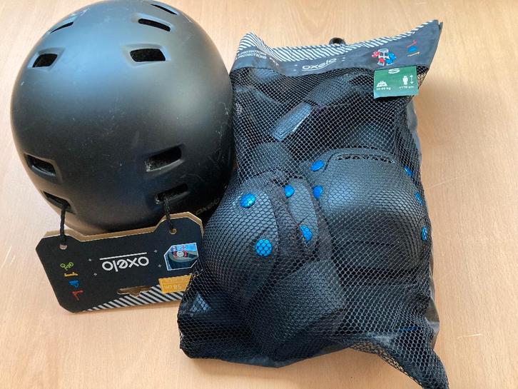 Beschermingsmateriaal helm + skater, Sports & Fitness, Skateboard, Comme neuf, Protection, Enlèvement ou Envoi